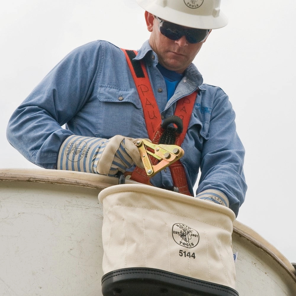 Klein Tools 5144 Aerial Oval Bucket 15 Pockets with Hooks