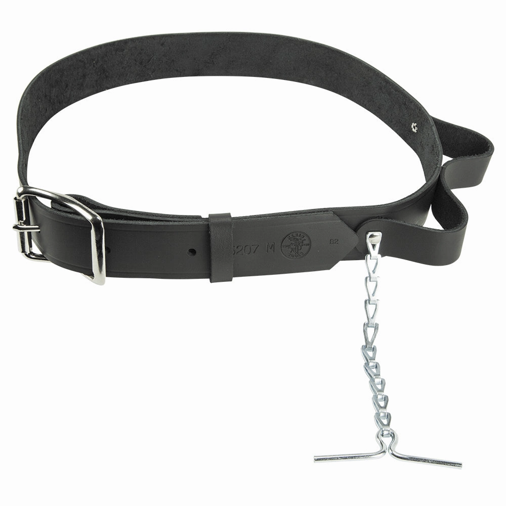 Klein Tools 5207M Electrician's Leather Tool Belt, Medium