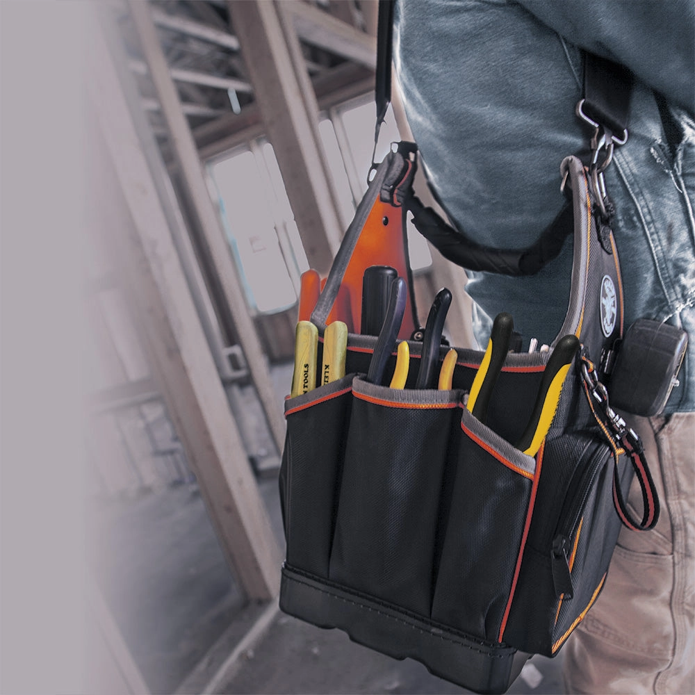 Klein Tools 554158-14 Tradesman Pro Tote with 20 Pockets Made of 1680d Ballistic Weave, 8-Inch