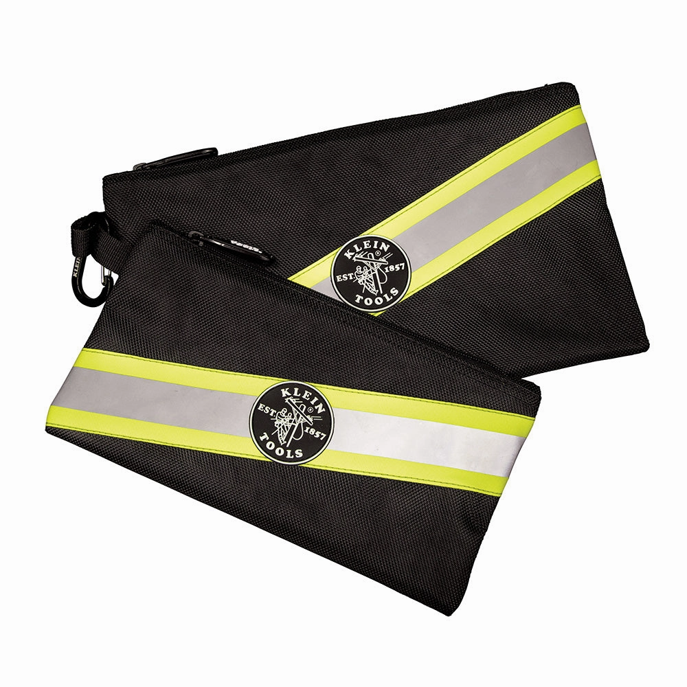 Klein Tools 55599 High Visibility Zipper Bags, 2-Pack