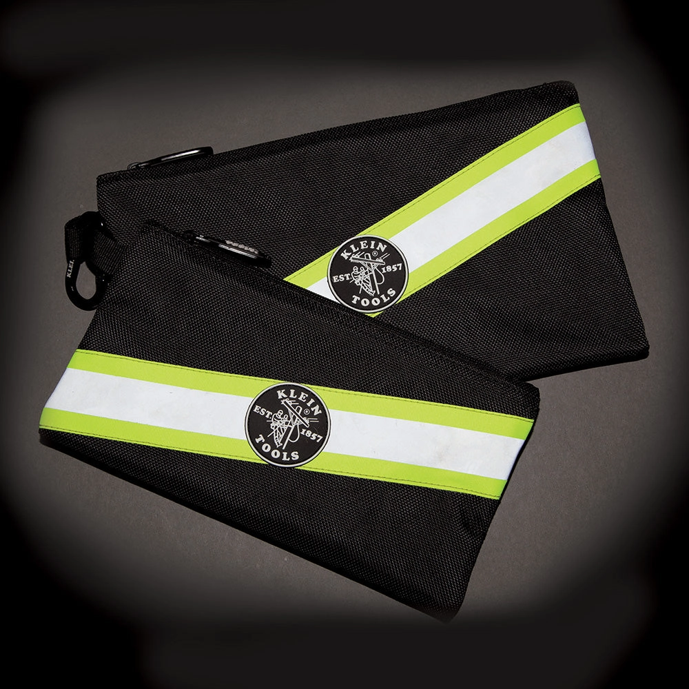 Klein Tools 55599 High Visibility Zipper Bags, 2-Pack