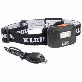 Klein Tools 56049 Rechargeable Light Array Headlamp w/ Strap, 260 Lumen, All-Day Runtime