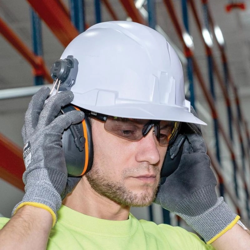 Klein Tools 60532 Hard Hat Earmuffs for Cap Style and Safety Helmets
