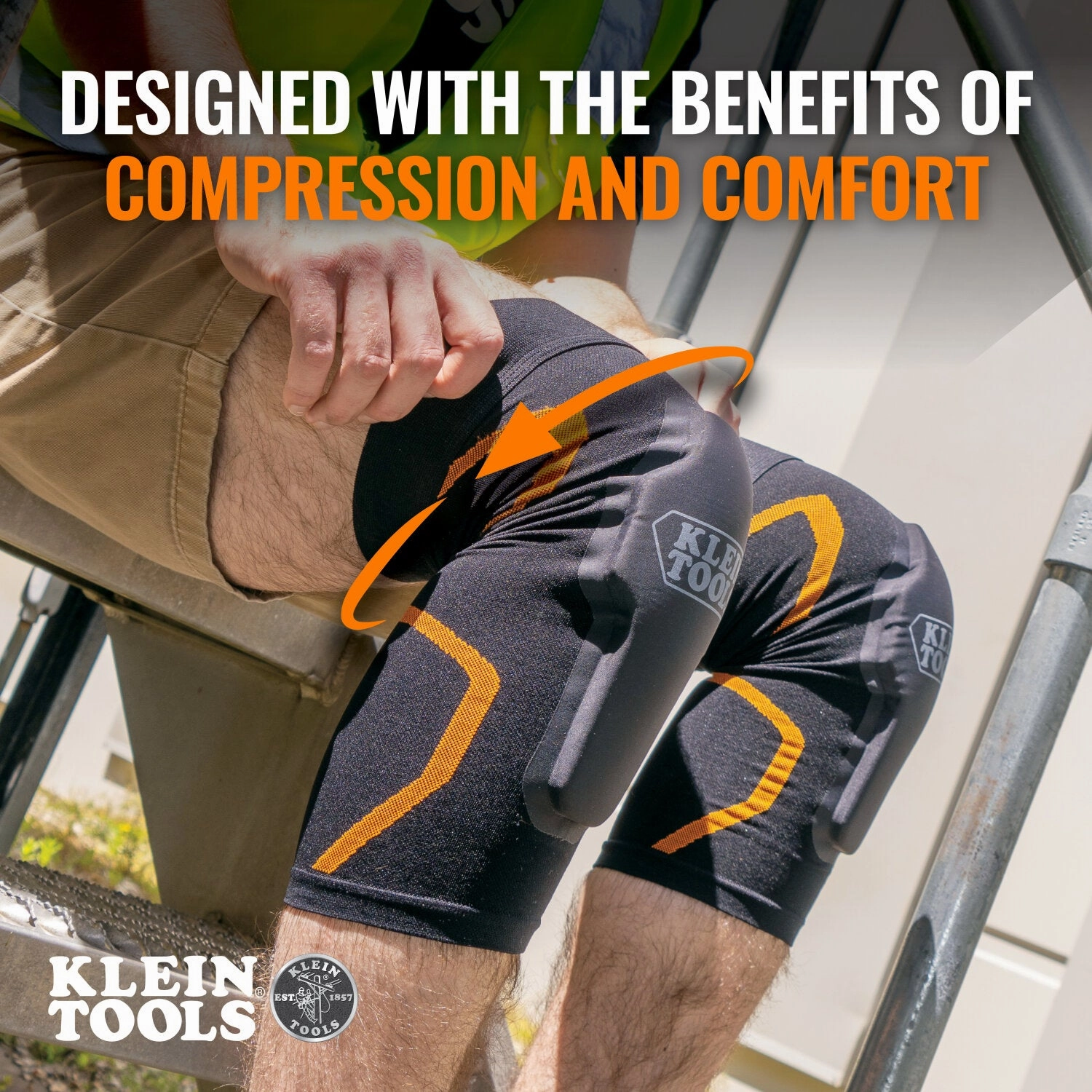 Klein Tools 60623 Knee Pad Compression Sleeve, M/L