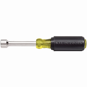 Klein Tools 630-3/16 3/16" x 6.7" Cushion-Grip Hollow-Shank Nut Driver with 3" Shank