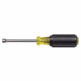 Klein Tools 630-5MM 5mm x 6.7" Cushion-Grip Hollow-Shank Nut Driver with 3" Shank