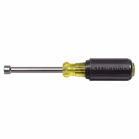 Klein Tools 630-7MM 7mm x 6.7" Cushion-Grip Hollow-Shank Nut Driver with 3" Shank