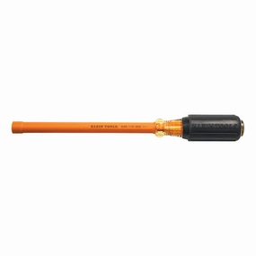 Klein Tools 646-1/4-INS 1/4 x 6" Insulated Hex Tip Nut Driver with Hollow Shank