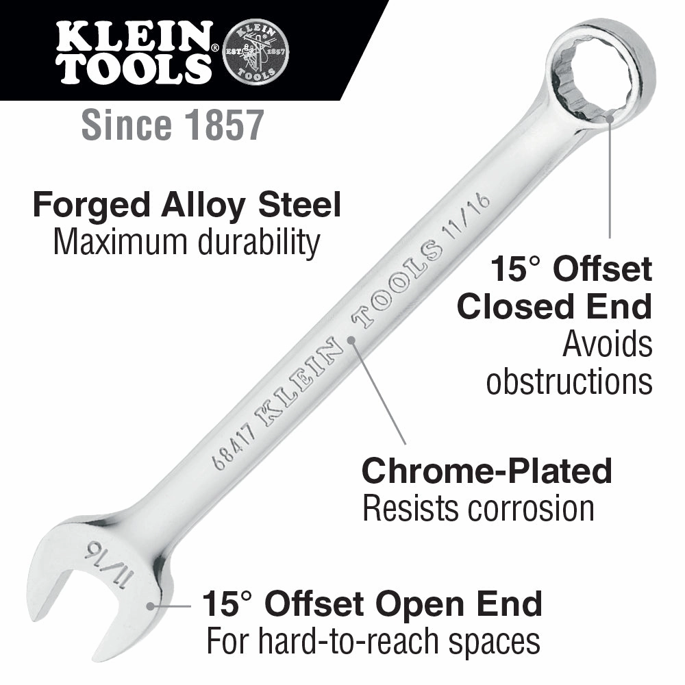 Klein Tools 68418 Combination Wrench 3/4-Inch