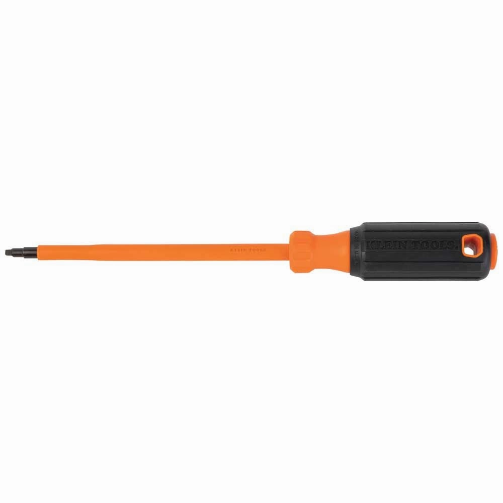Klein Tools 6846INS Insulated Screwdriver, #2 Square Tip, 6-Inch Round Shank