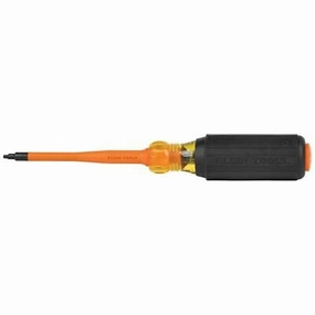 Klein Tools 6984INS Slim-Tip 1000V Insulated Screwdriver, #1 Square, 4-Inch