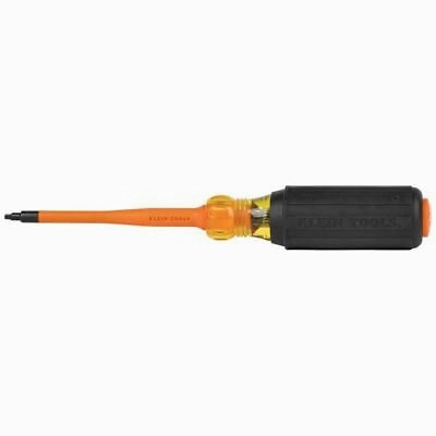 Klein Tools 6984INS Slim-Tip 1000V Insulated Screwdriver, #1 Square, 4-Inch