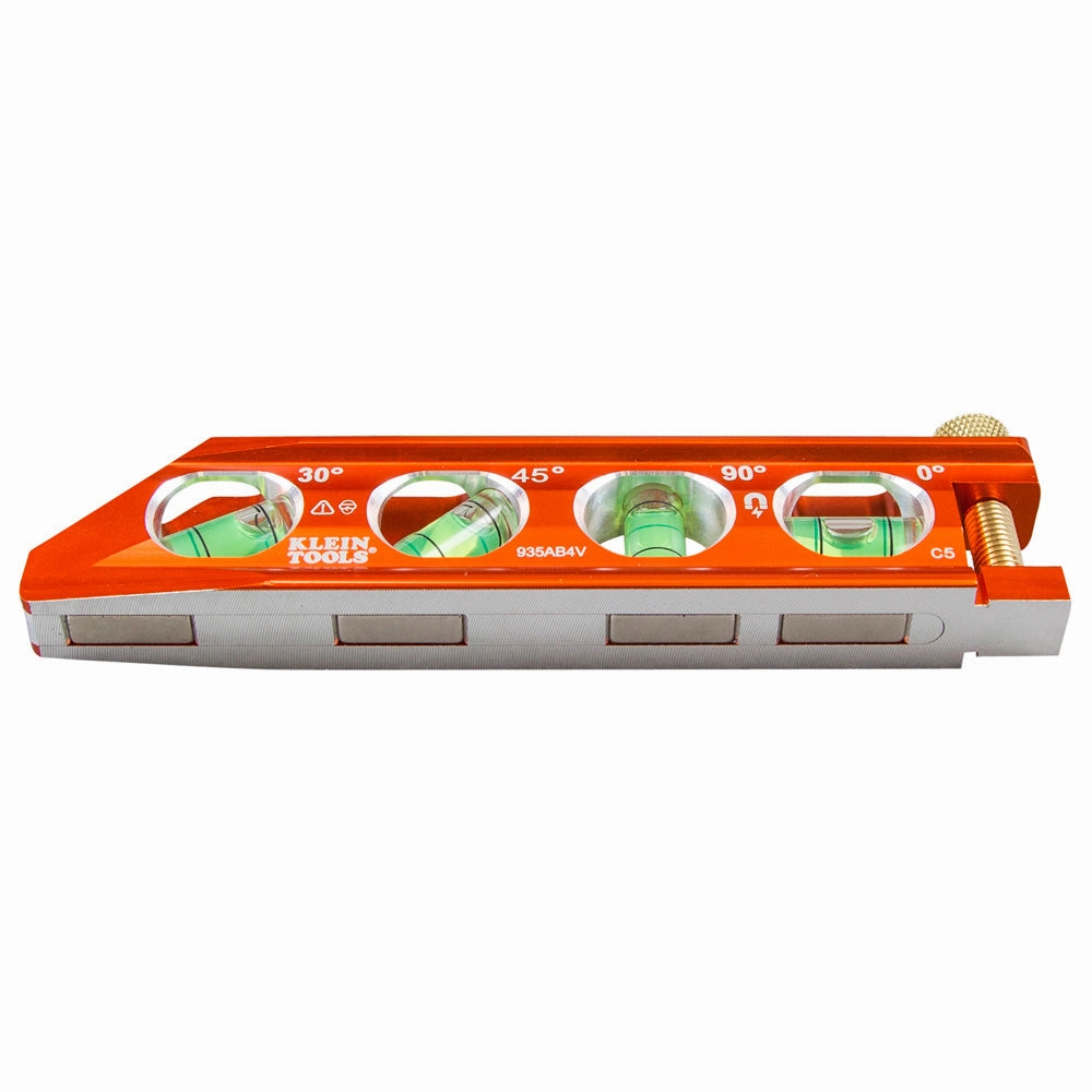 Klein Tools 935AB4V ACCU-BEND Level, 4 Vial, REM