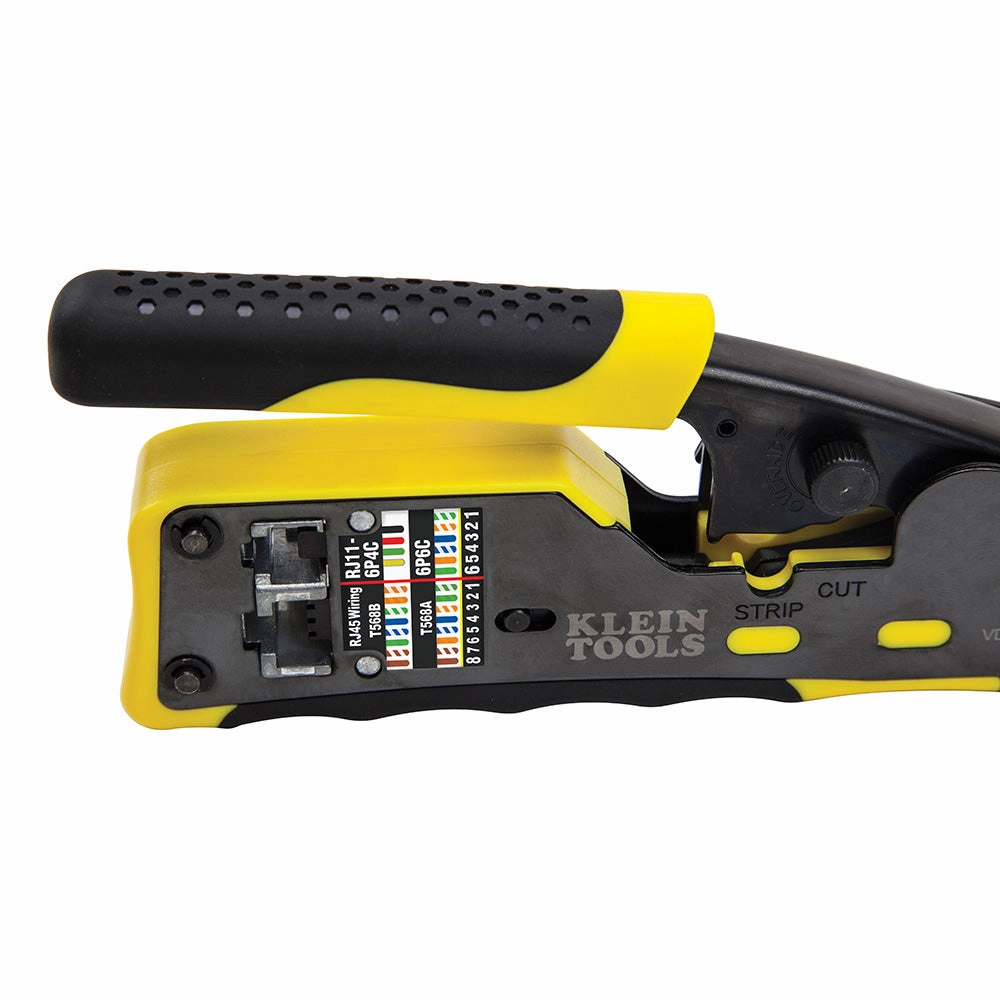 Klein Tools VDV226-110 Ratcheting Pass-Thru Modular Crimper