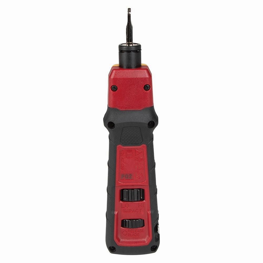 Klein Tools VDV427-300  Impact Punchdown Tool, 66/110 Blade, Spring-Loaded, MIM with Bayonet-Style, Twist-and-Lock Socket, DATA Punchdown