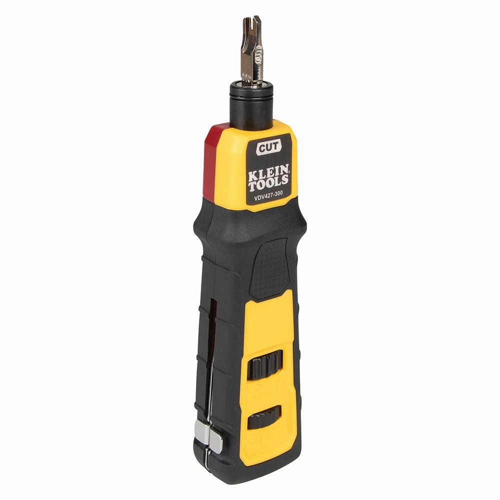 Klein Tools VDV427-300  Impact Punchdown Tool, 66/110 Blade, Spring-Loaded, MIM with Bayonet-Style, Twist-and-Lock Socket, DATA Punchdown