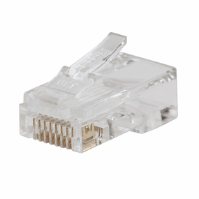 Klein Tools VDV826-703 Pass-Thru Modular Data Plug, CAT6, 50-Pack