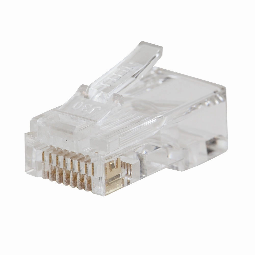 Klein Tools VDV826-703 Pass-Thru Modular Data Plug, CAT6, 50-Pack