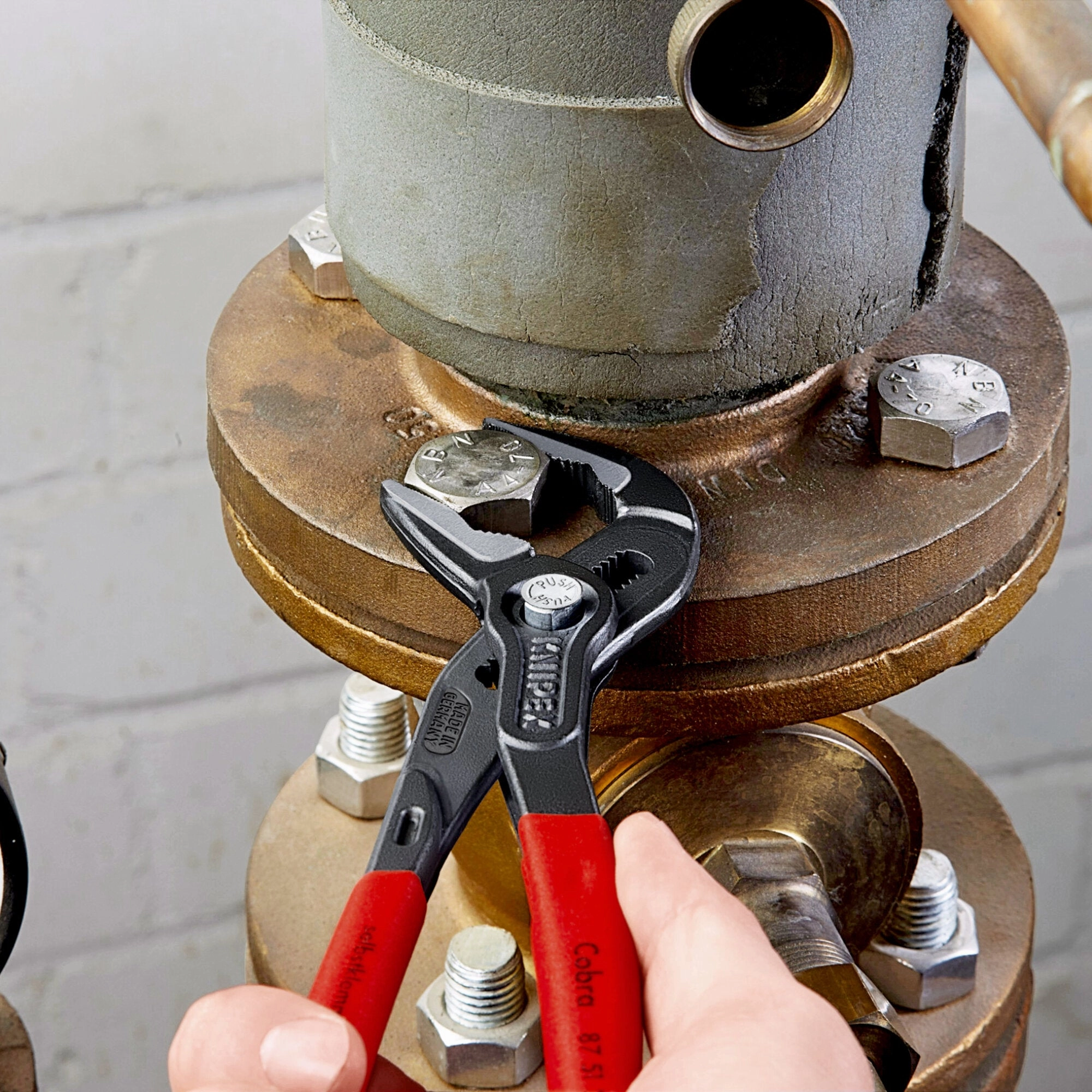 Knipex 87 51 250 SBA 10" Cobra Extra-Slim (ES) Water Pump Pliers