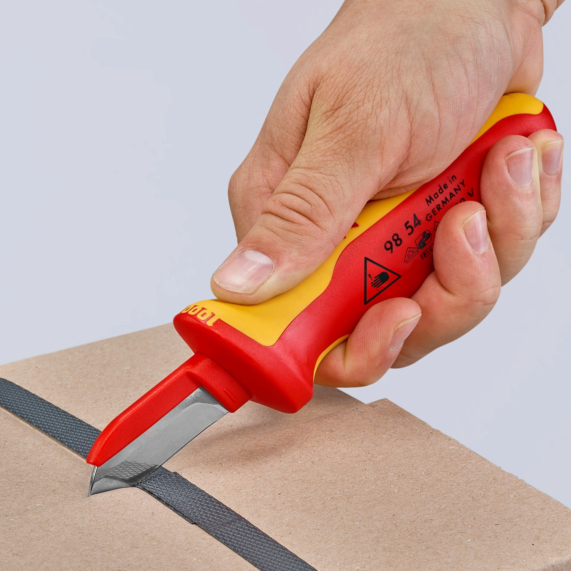 Knipex 98 54 SB 7 1/2" Cable Knife-1000V Insulated