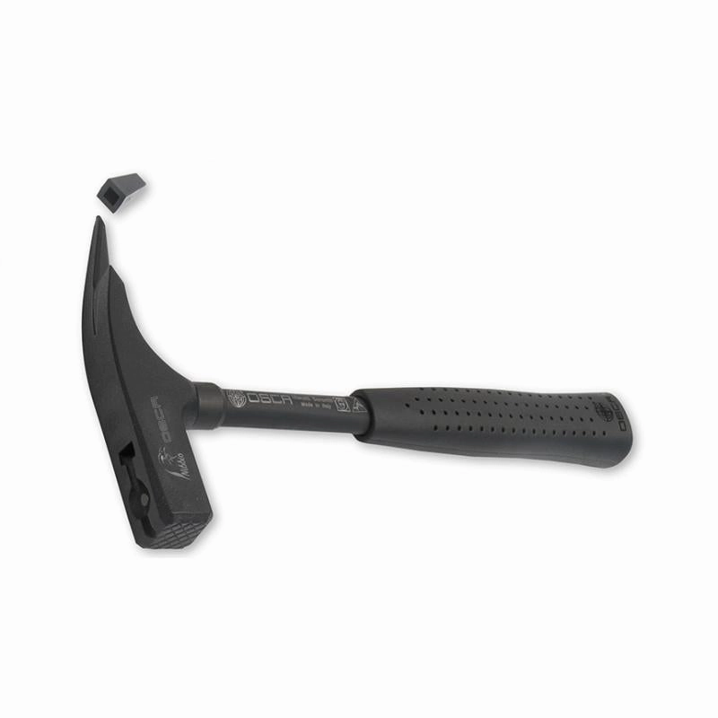 Osca 080FN536 Carpenters Hammer Latthammer, With Magnet, Steel Handle, Antislip Rubber Grip