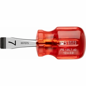 PB Swiss PB 135.7-40 Slotted Classic Stubby screwdrivers 13mm x 2.0mm