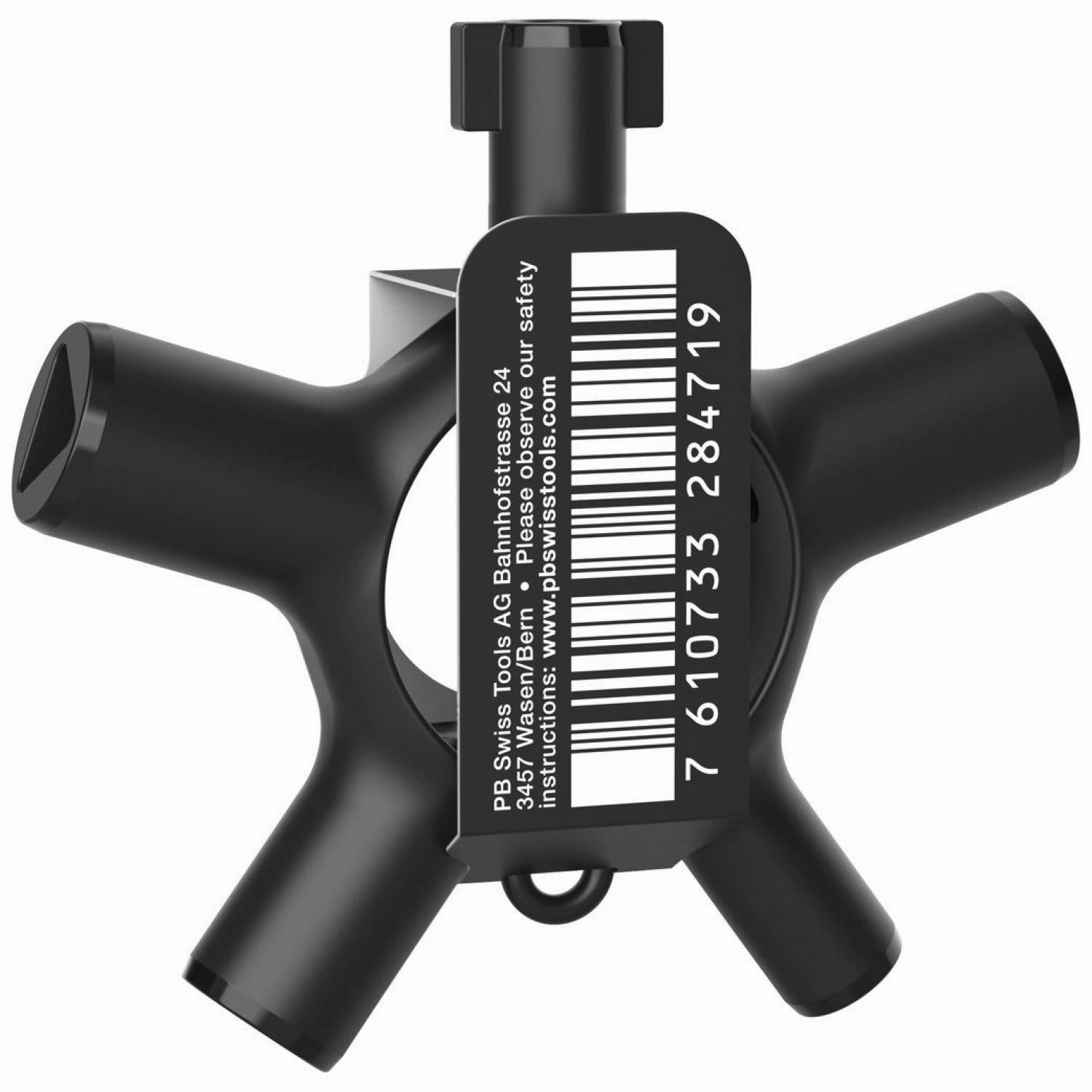 PB Swiss PB 900.V02 Universal Cabinet Key with Square, Triangular, Cutting Width, Double bit, 8 Pcs