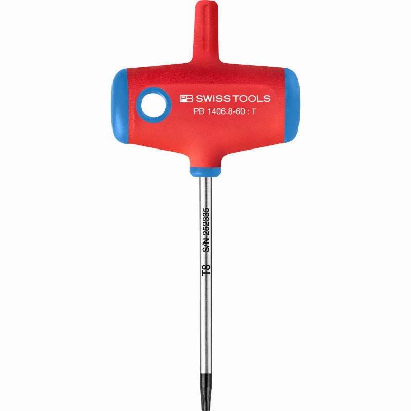 PB Swiss Tools PB 1406.8-60 Cross-Handle Screwdrivers, TORX T8