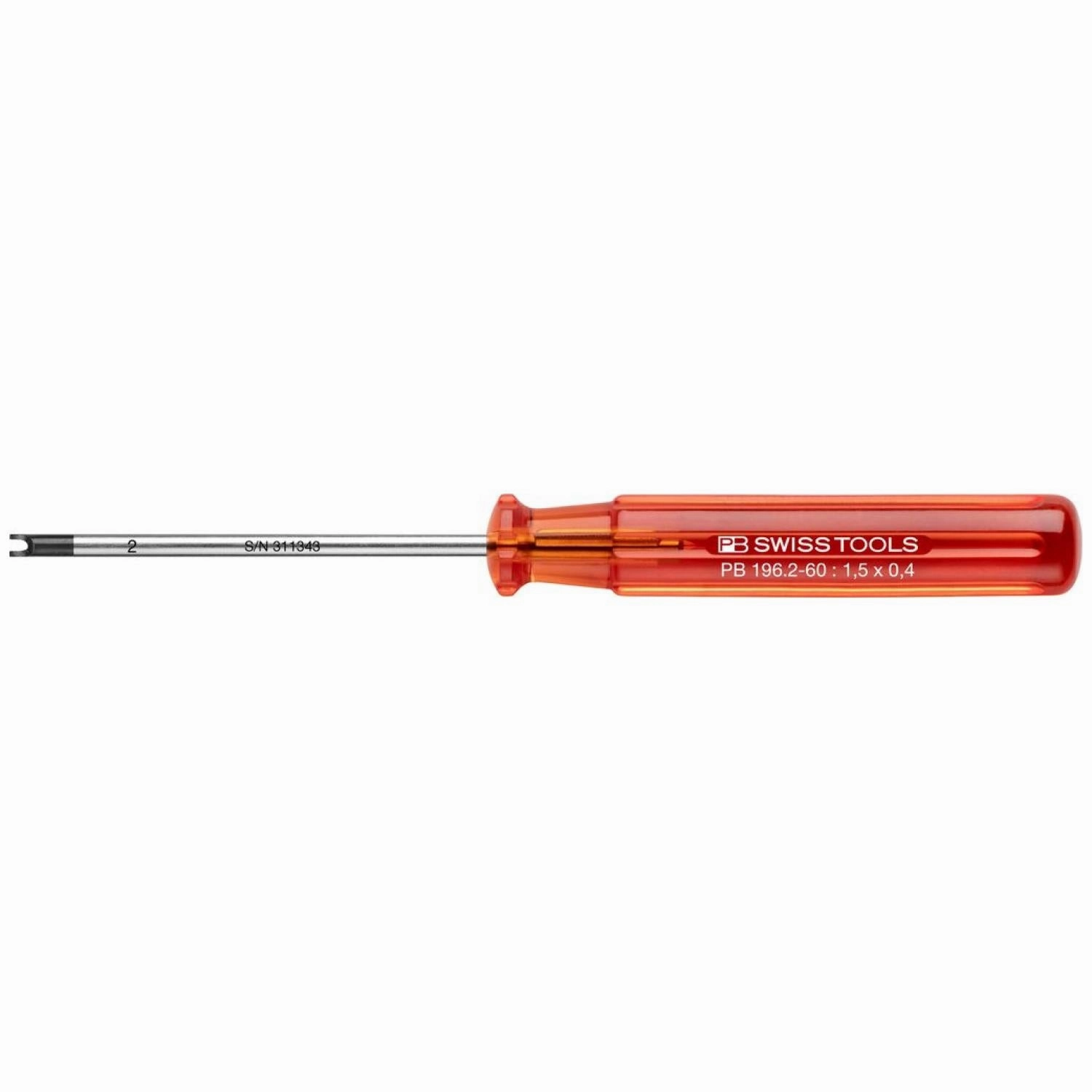 PB Swiss Tools PB 196.2-60 Slotted Nuts Classic screwdrivers M1.5