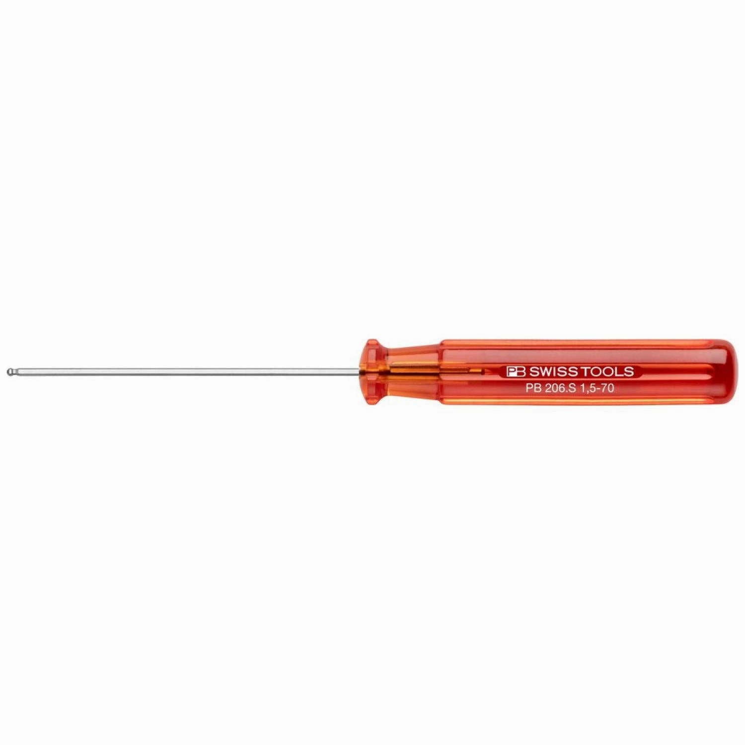 PB Swiss Tools PB 206.S 1,5-70 Classic screwdrivers, with ball point, Hex 1.5 mm