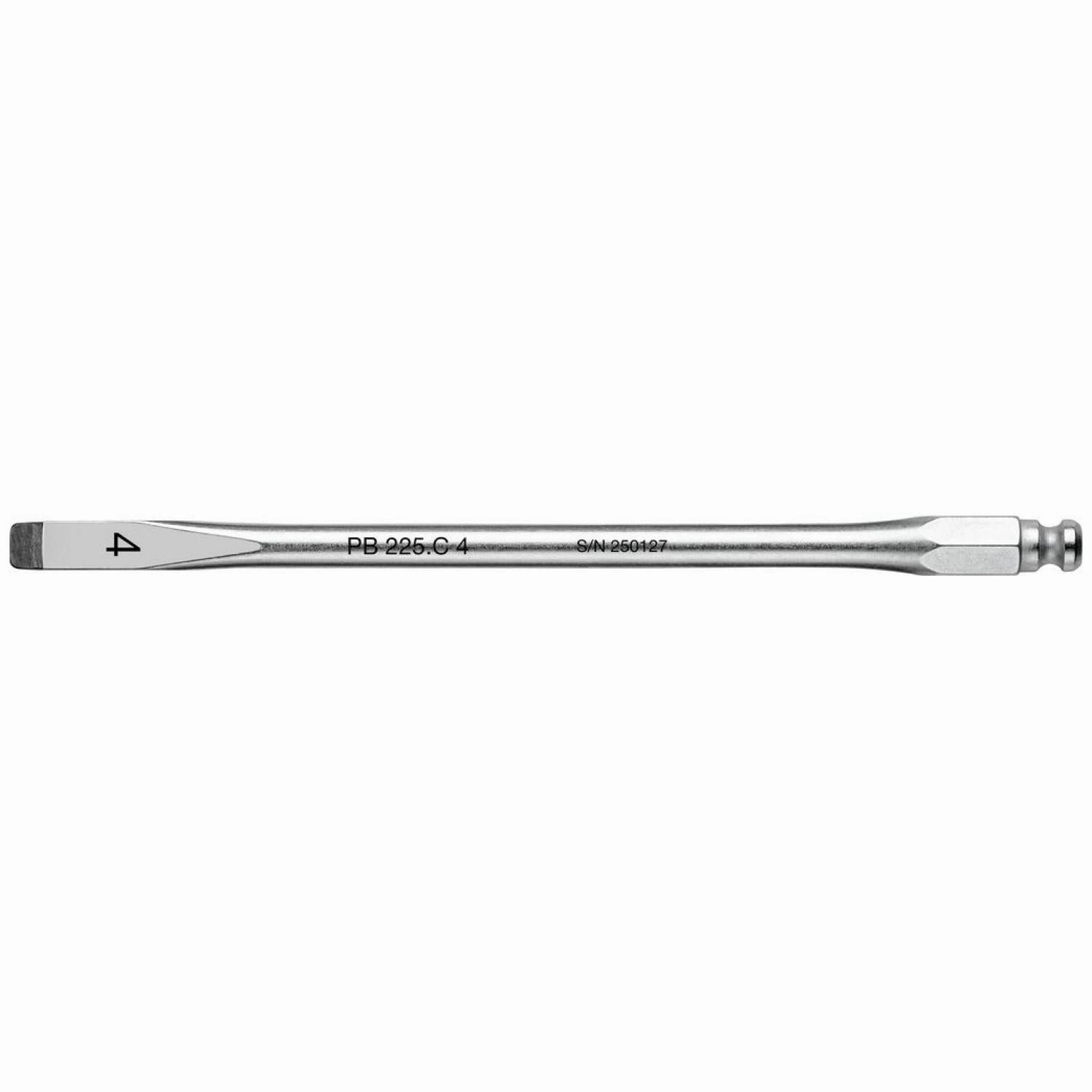 PB Swiss Tools PB 225.C 4 Interchangeable Blade, Slotted, Size 4mm x 140mm