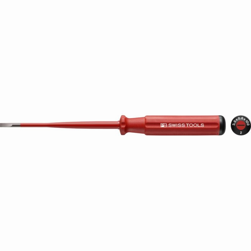 PB Swiss Tools PB 5100.SL 5-150/6.5 Classic VDE Insulated Screwdriver, Slim 6.5 x 150mm