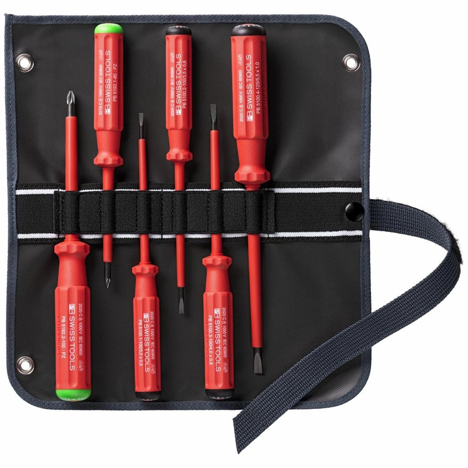 PB Swiss Tools PB 5543 Classic VDE Screwdriver Set, Slim, 6pcs