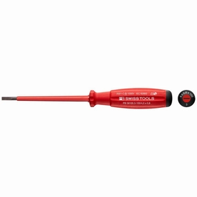 PB Swiss Tools PB 58100.3-100/4 Slotted, SwissGrip VDE Screwdriver, Insulated 4mm x 100mm