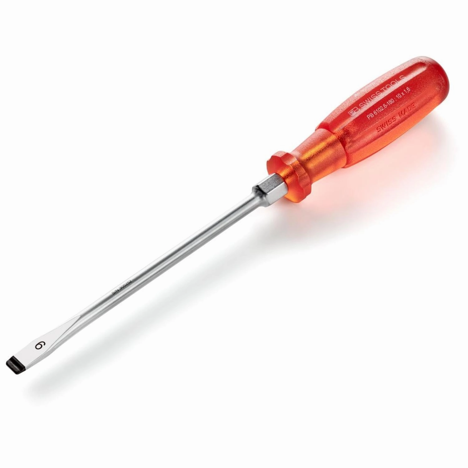 PB Swiss Tools PB 6102.6-180 Slotted Screwdriver 10 x 180 mm