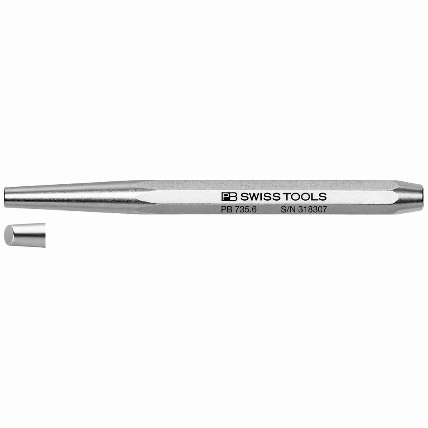 PB Swiss Tools PB 735.6 Drift punch, octagonal, 6 mm