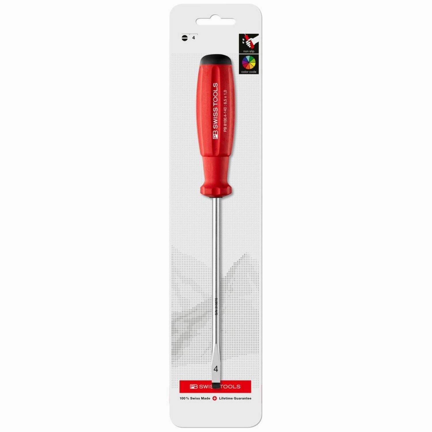 PB Swiss Tools PB 8100.4-140 SwissGrip Screwdrivers 6 mm