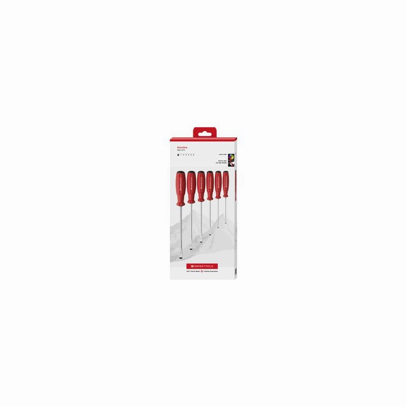 PB Swiss Tools PB 8561.CBB SwissGrip Screwdriver Set, Set, Slotted, 6 pcs