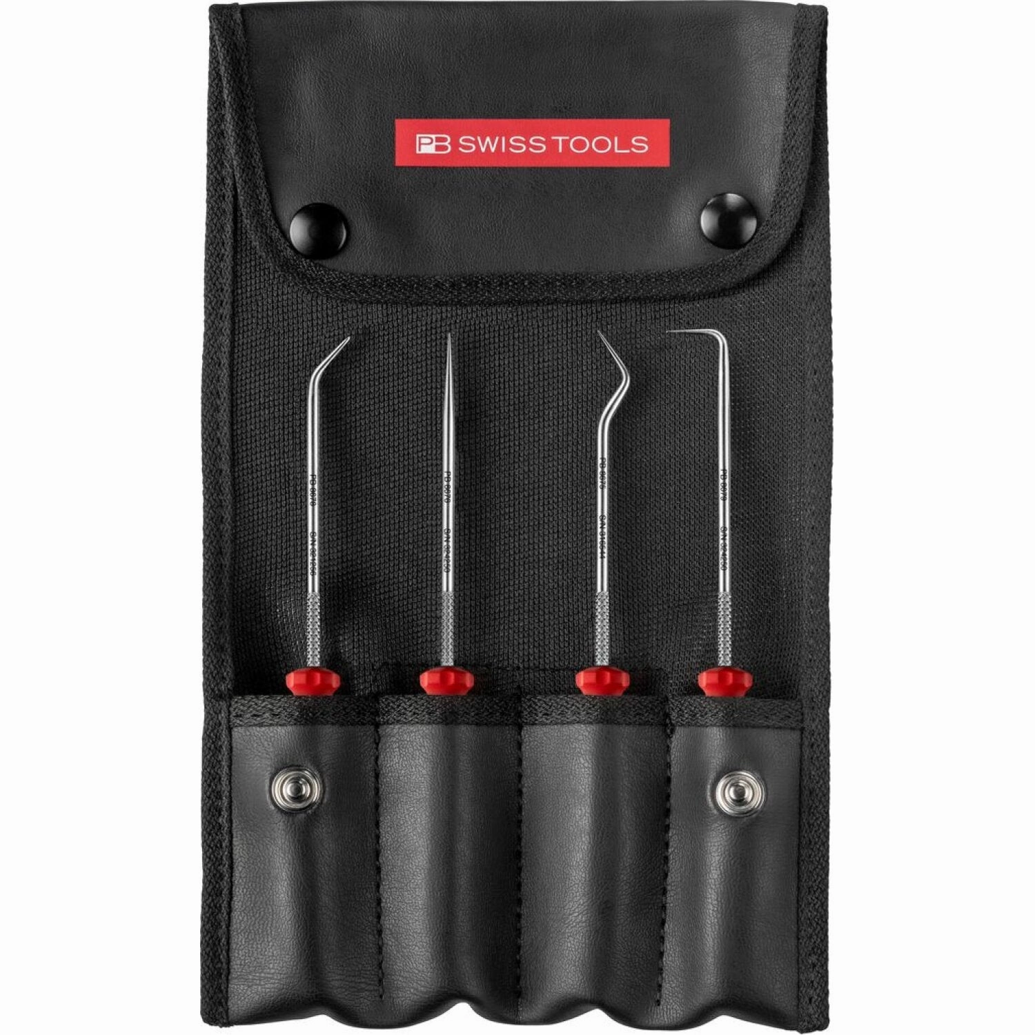 PB Swiss Tools PB 8681.Set CBB PickTool, SwissGrip handle, 4-Piece Set In Roll-Up Case