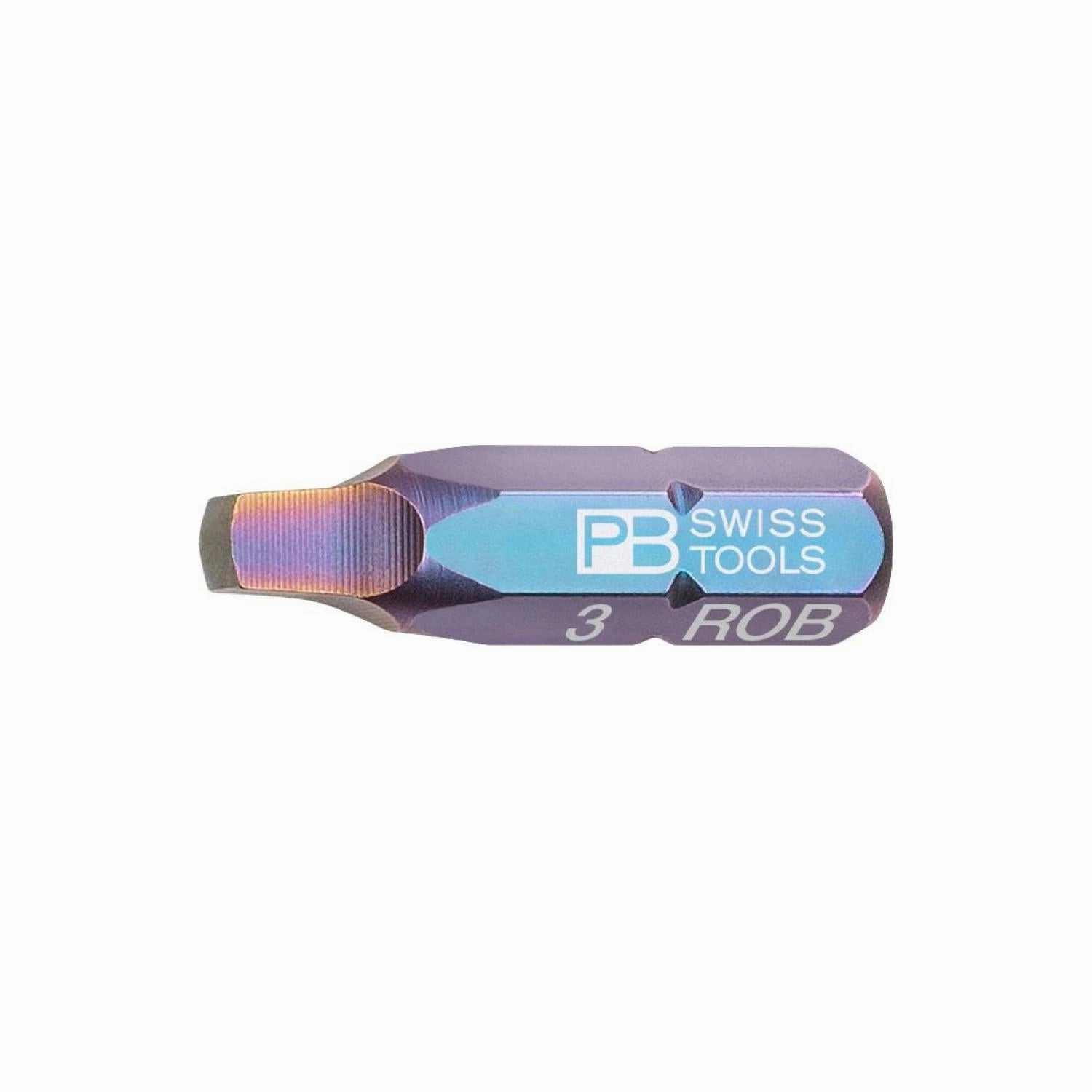 PB Swiss Tools PB C6.185/3 Square Drive Bit, Robertson, 3.4 mm, 25mm