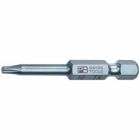 PB Swiss Tools PB E6.400/10-50 PrecisionBit, Design E6 1/4" Bits, TORX - T10