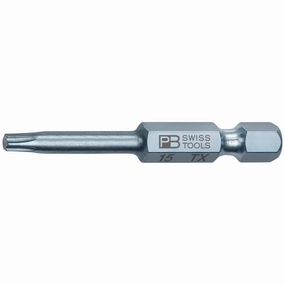 PB Swiss Tools PB E6.400/15-50 PrecisionBit, Design E6 1/4" Bits, TORX - T15