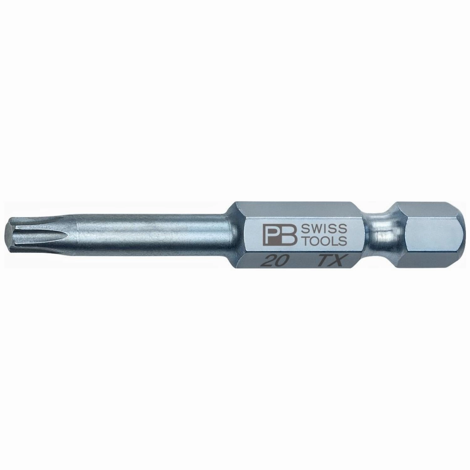 PB Swiss Tools PB E6.400/20-50 PrecisionBit, Design E6 1/4" Bits, TORX - T20