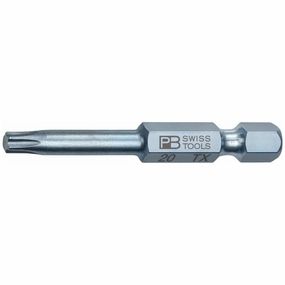 PB Swiss Tools PB E6.400/20-50 PrecisionBit, Design E6 1/4" Bits, TORX - T20