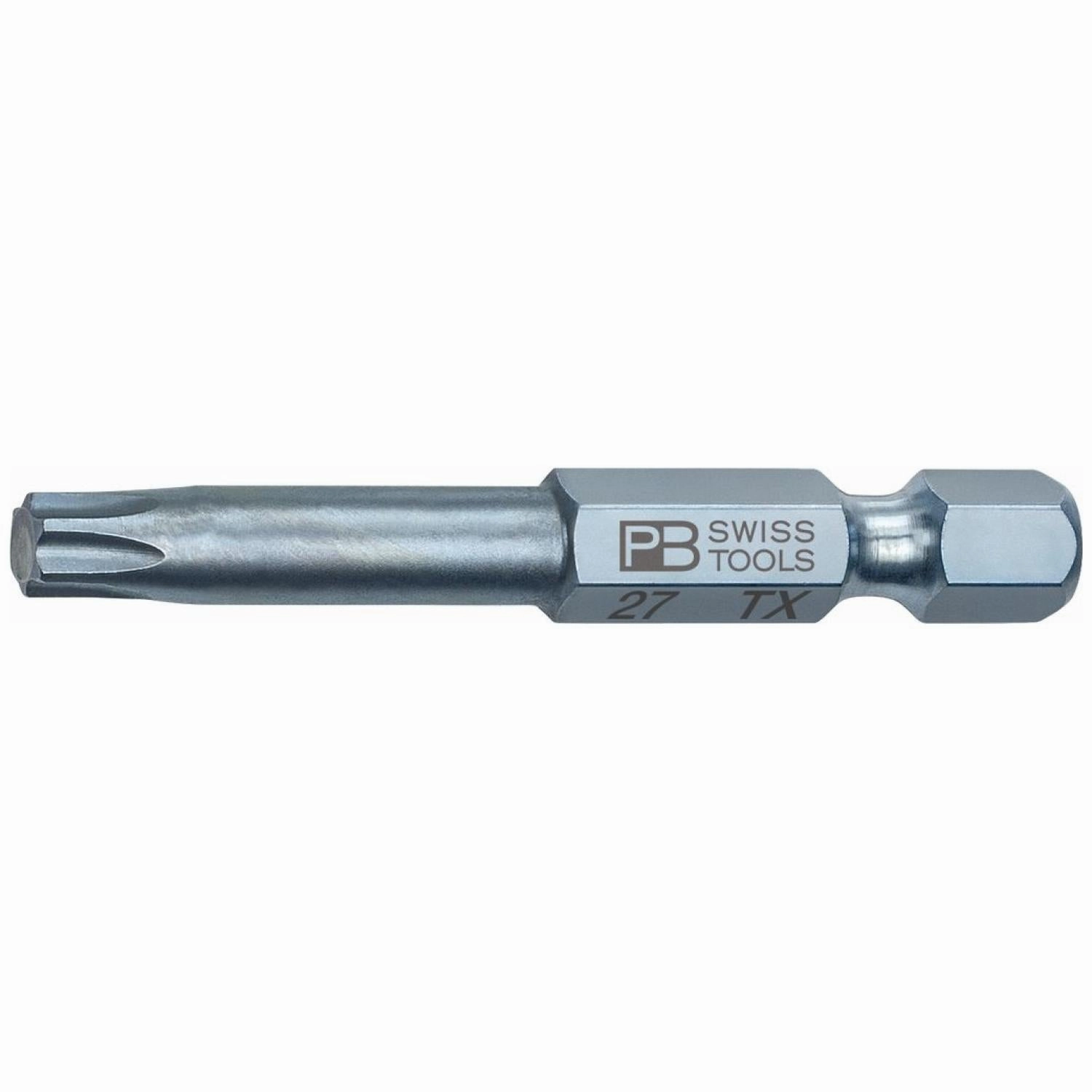 PB Swiss Tools PB E6.400/27-50 PrecisionBit, Design E6 1/4" Bits, TORX - T27 x 24mm