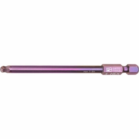 PB Swiss Tools PB E6L.212/4 PrecisionBit, 1/4" Bits, E6, Hex with Ball End, Long, 70mm