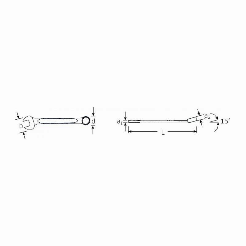 Stahlwille 40080707 13 Combination Spanner, 7 mm