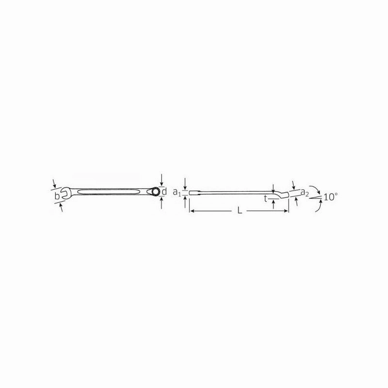 Stahlwille 40100606 14 Combination Spanner, long, 6 mm