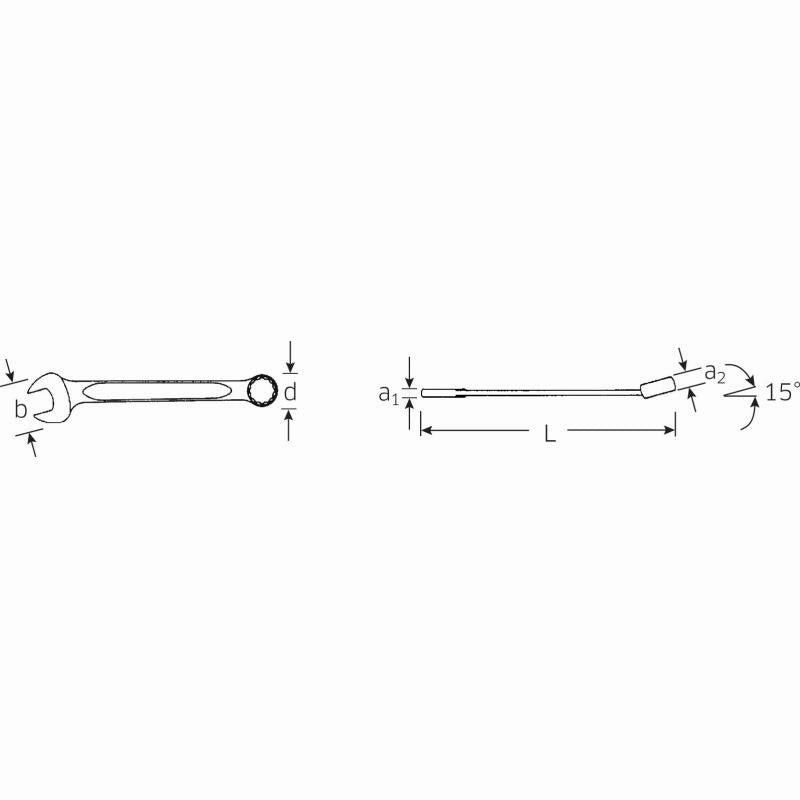 Stahlwille 40481414 13a Combination Spanner, 7/32 Inch