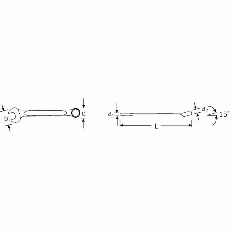 Stahlwille 40572020 130a Combination Spanner, 5/16"